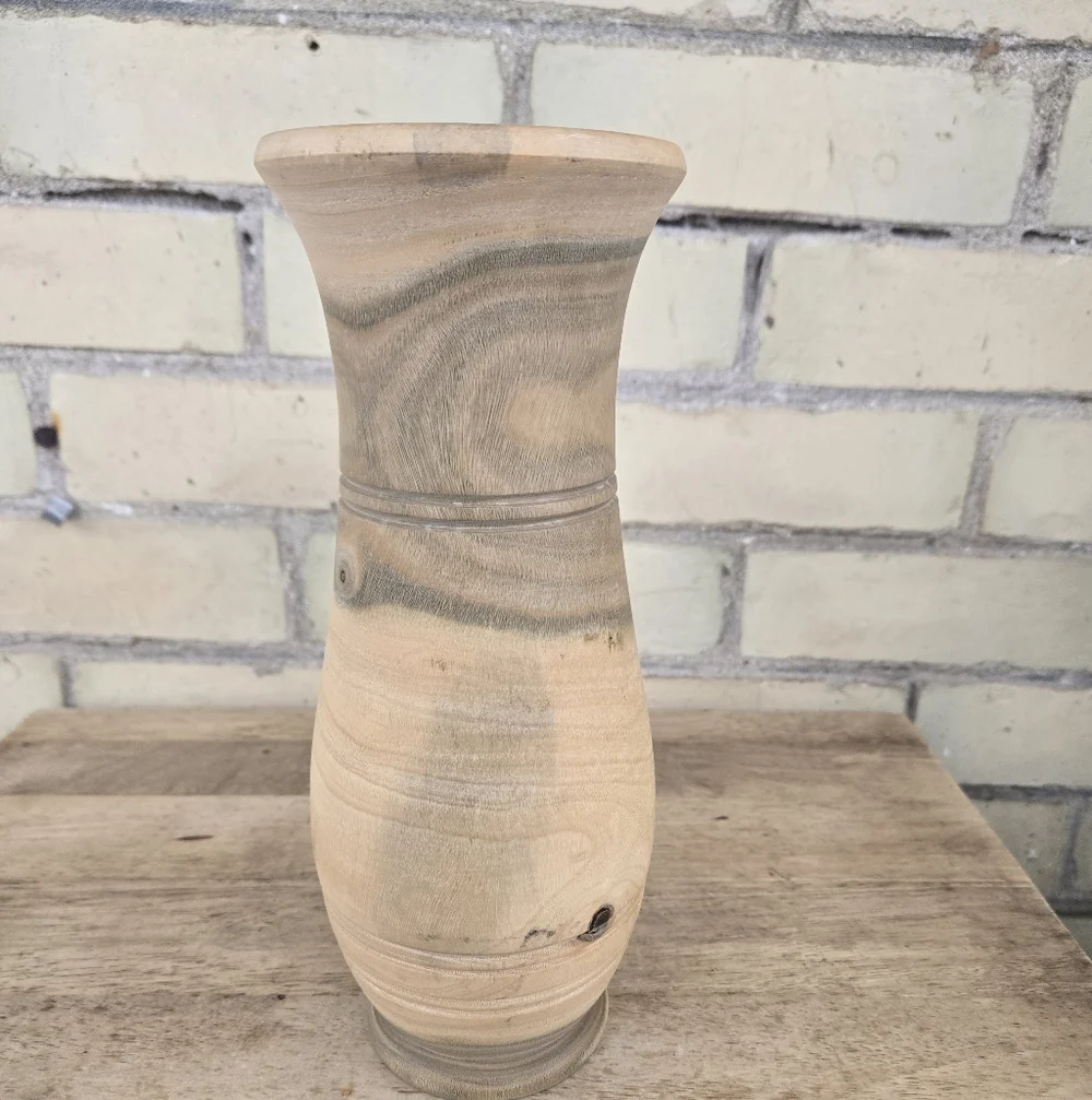 Hand Crafted Wooden Vase - Picture 2 of 8